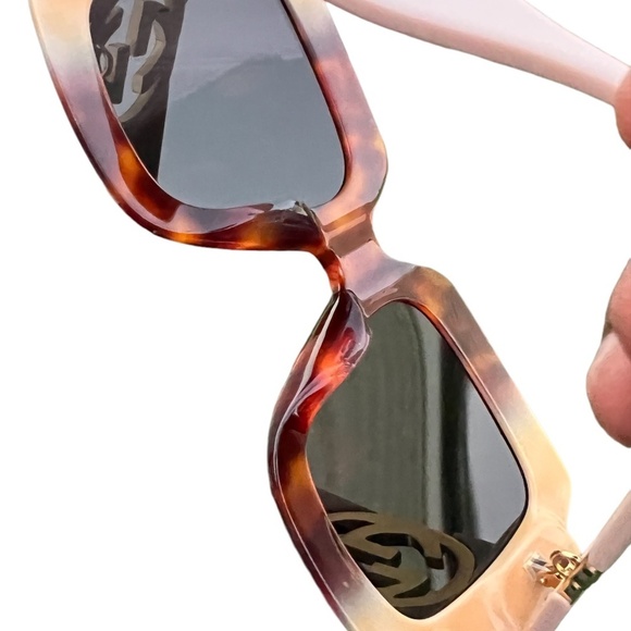 GUCCI 1022s 003 Beige Havana GG Women's‎ Sunglasses - Picture 6 of 16